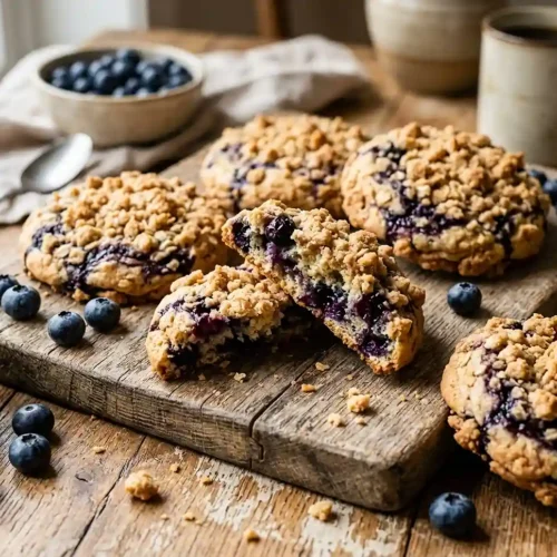 Blueberry Muffin Crumble Cookies 6 Blueberry Muffin Crumble Cookies