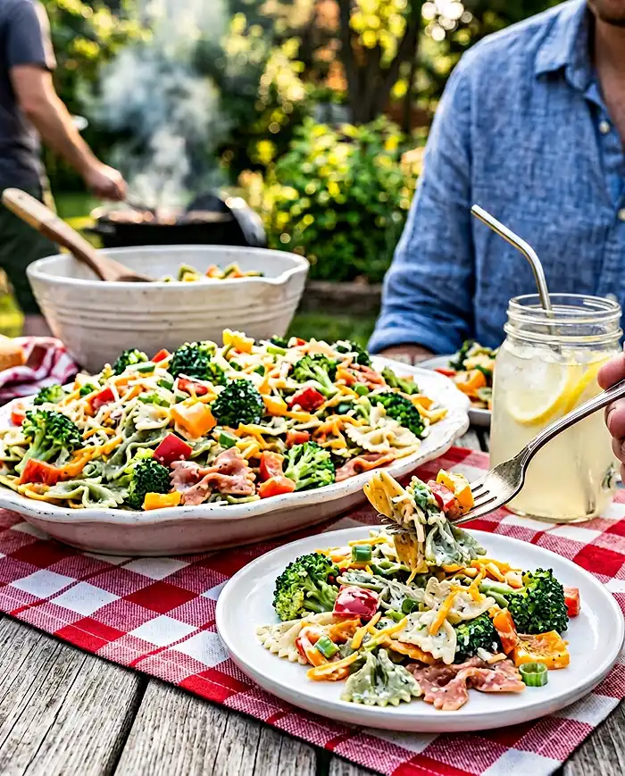 Broccoli Ranch Pasta Salad Recipe