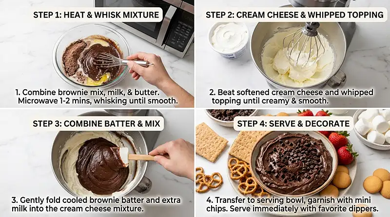 Brownie Batter Dip Instructions