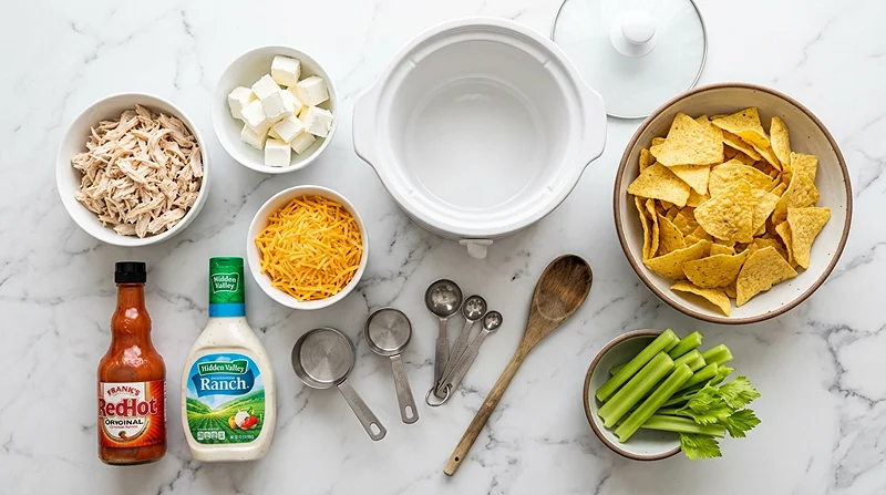 Buffalo Chicken Dip (slow cooker) Ingredients