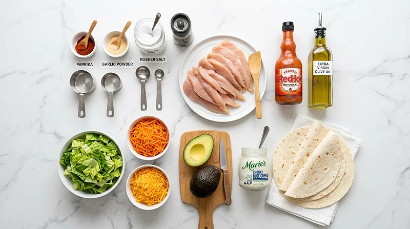Buffalo Chicken Wrap Ingredients