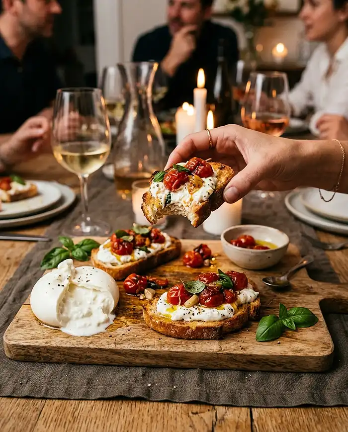 Burrata Tomato Crostini Board 4 Burrata Tomato Crostini Board Recipe