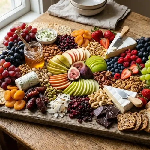 Charcuterie-Style Fruit & Nut Board 6 Charcuterie-Style Fruit & Nut Board