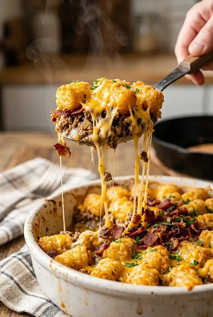 Cheeseburger Tater Tot Casserole