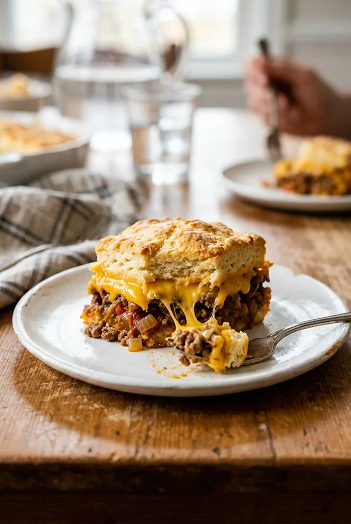 5-Ingredient Cheesy Sloppy Joe Biscuit Bake 4 Cheesy Sloppy Joe Biscuit Bake