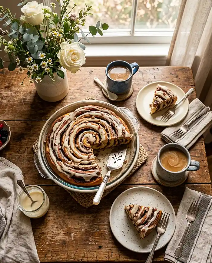 Cinnamon Roll Cake Recipe