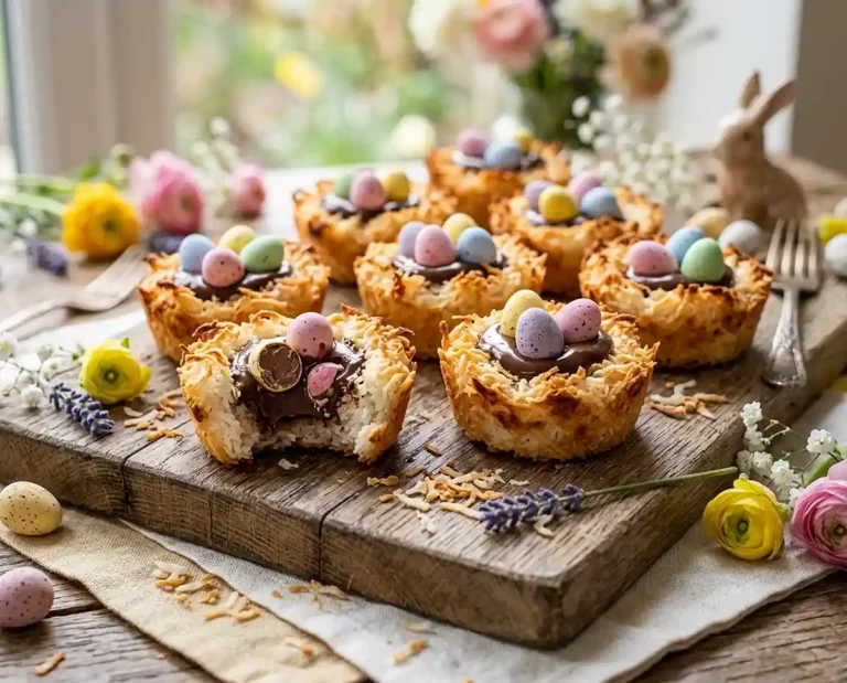Coconut Macaroon Nests (Easter prep)