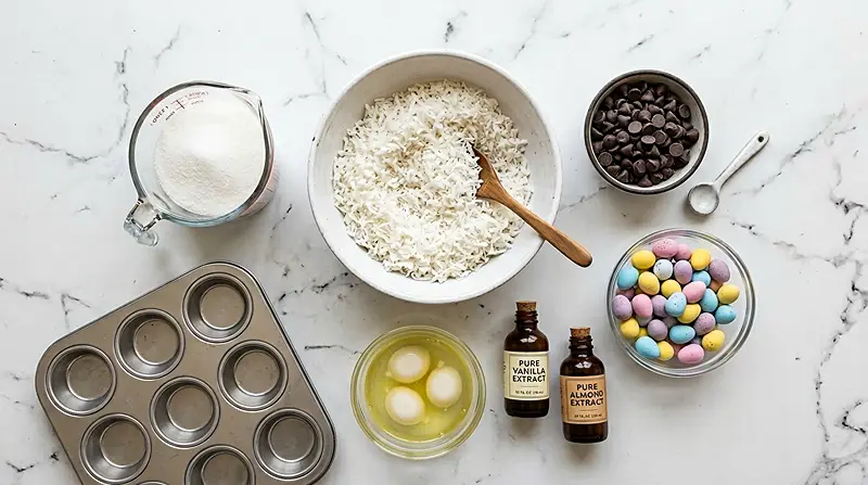 Coconut Macaroon Nests (Easter prep) Ingredients