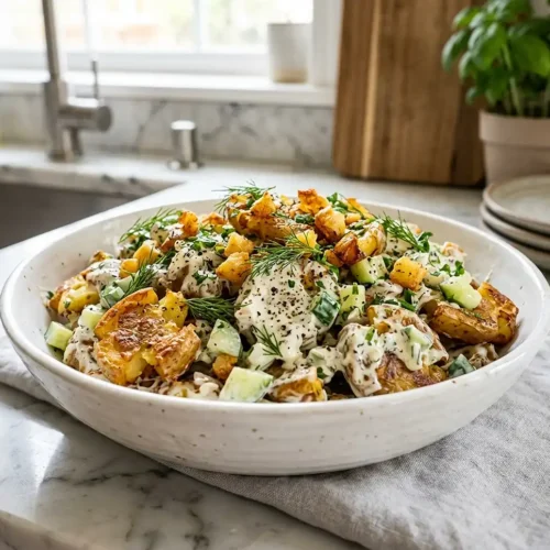 Crispy Smashed Potato Salad 5 Crispy Smashed Potato Salad