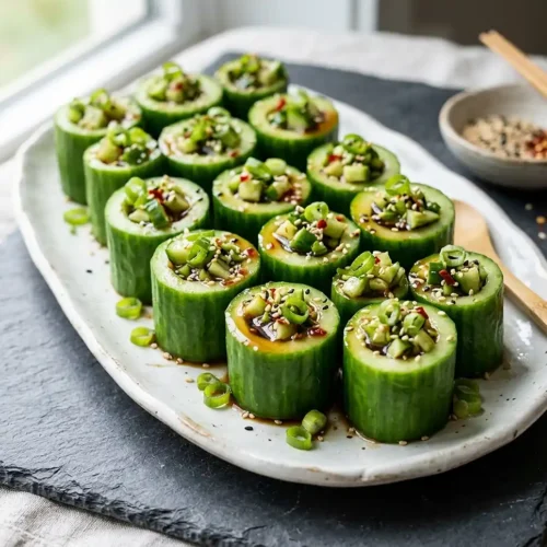 Crunchy Cucumber Snack Salad Cups 6 Crunchy Cucumber Snack Salad Cups
