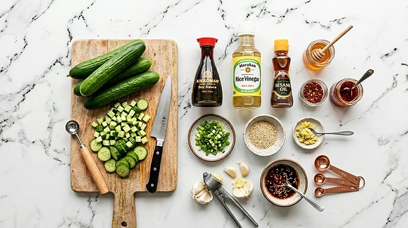 Crunchy Cucumber Snack Salad Cups 2 Crunchy Cucumber Snack Salad Cups Ingredients