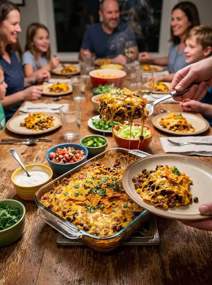 5-Ingredient Cheesy Dorito Taco Salad Casserole 5 Dorito Taco Salad Casserole