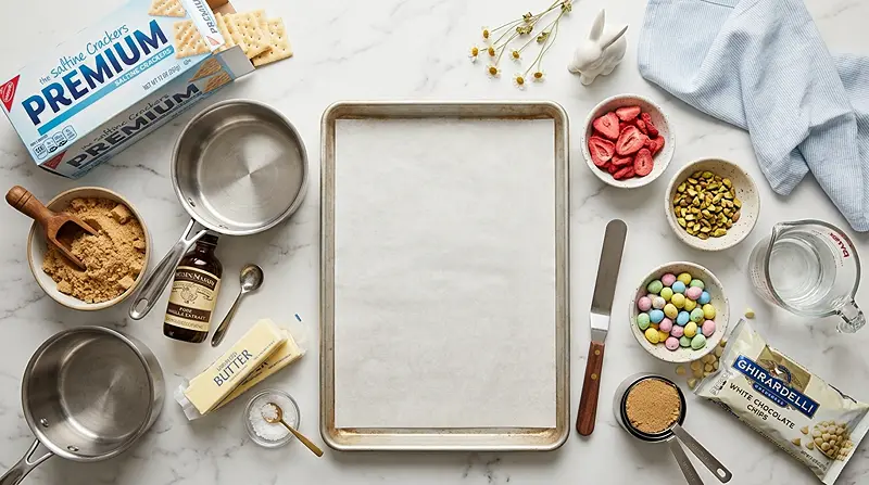 Easter Crack Saltine Toffee Ingredients