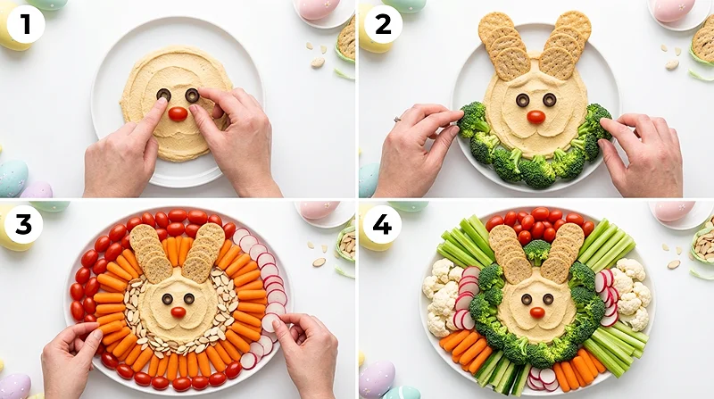 Easter Veggie Tray 3 Easter Veggie Tray Instructions