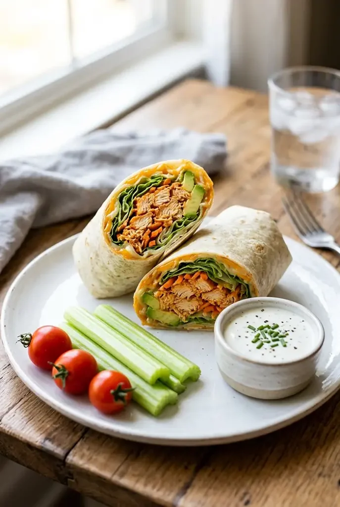 Easy Buffalo Chicken Wrap