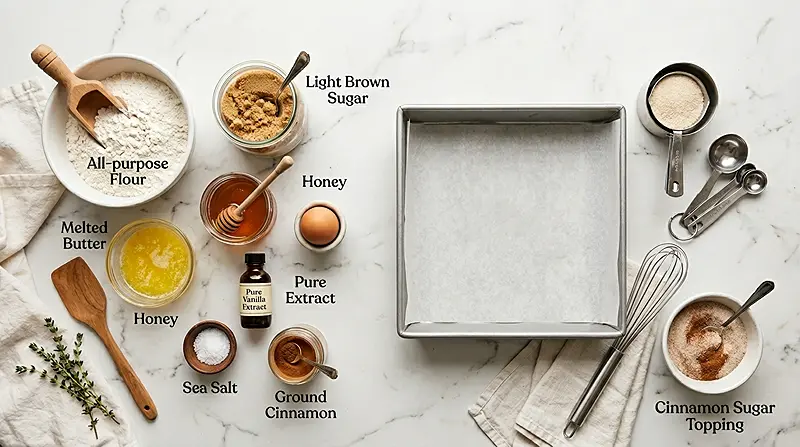 Easy Cinnamon Sugar Blondies 2 Easy Cinnamon Sugar Blondies Ingredients