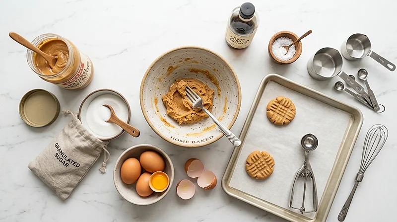 Flourless Peanut Butter Cookies Ingredients