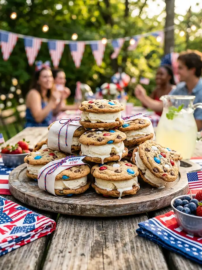DIY Ice Cream Sandwiches for Fourth of July 5 Fourth If July Food