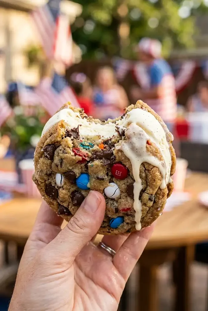 DIY Ice Cream Sandwiches for Fourth of July 4 Fourth Of July Baking Ideas