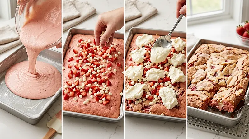 Gooey Strawberry Earthquake Cake 3 Gooey Strawberry Earthquake Cake Instructions