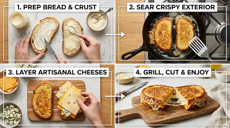 Gourmet Grilled Cheese Flight 3 Gourmet Grilled Cheese Flight Instructions