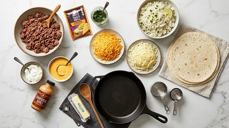 Grilled Cheese Burrito Copycat Ingredients