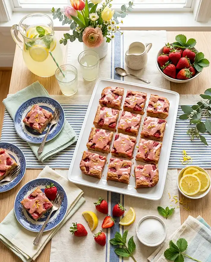 How To Make Strawberry Blondies