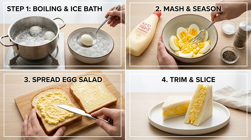 Japanese Egg Sandwich (Tamago Sando) 3 Japanese Egg Sandwich (Tamago Sando) Instructions