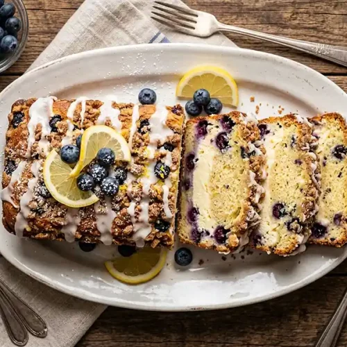 Lemon Blueberry Cheesecake Loaf 5 Lemon Blueberry Cheesecake Loaf