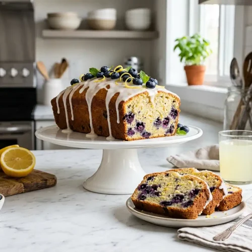 Lemon Blueberry Loaf Cake 5 Lemon Blueberry Loaf Cake