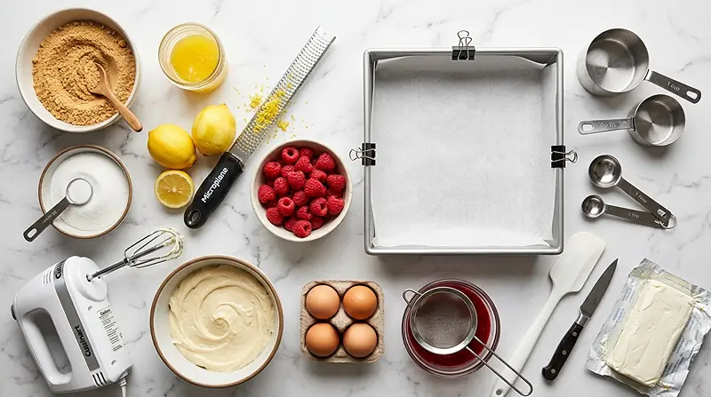Lemon Raspberry Cheesecake Bars 2 Lemon Raspberry Cheesecake Bars Ingredients