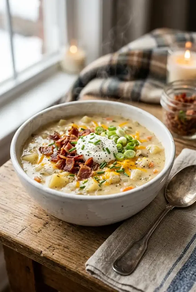 Easy Crockpot Potato Soup Recipe 4 Loaded Potato Soup Slow Cooker