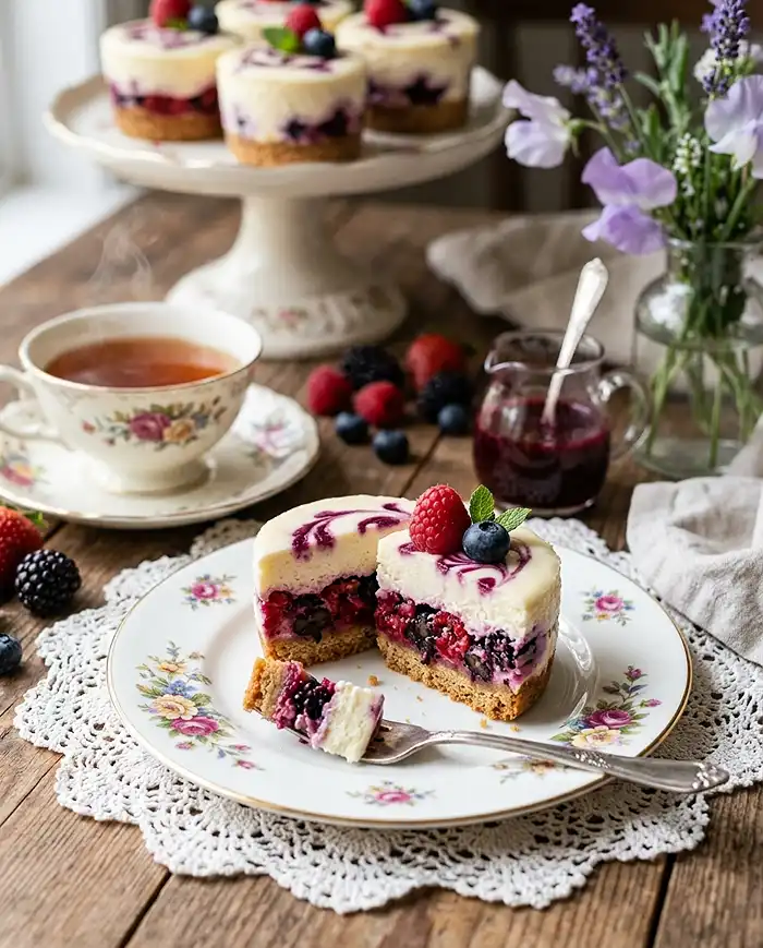 Mini Berry Cheesecake Cups 4 Mini Berry Cheesecake Cups Recipe