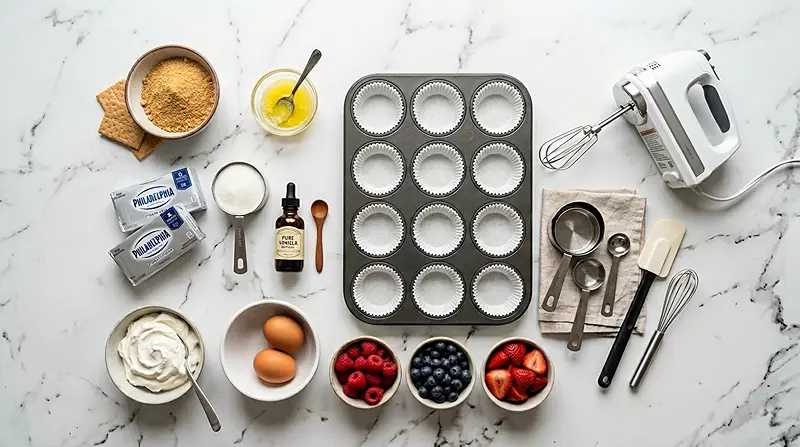 Mini Cheesecakes 2 Mini Cheesecakes Ingredients