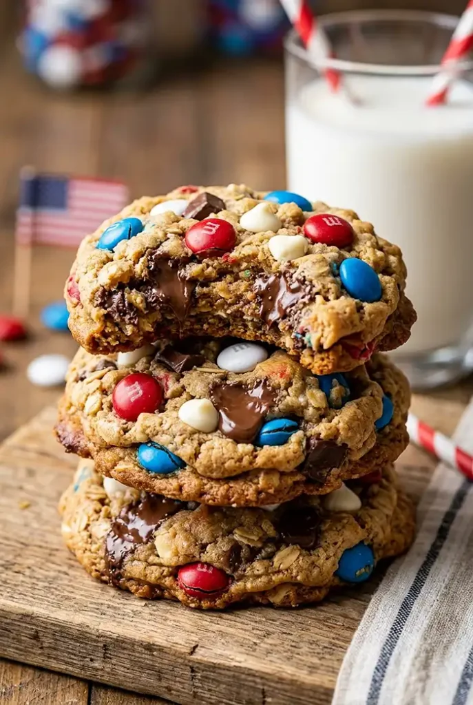4th of July Monster Cookies 4 Monster Cookies 4th Of July