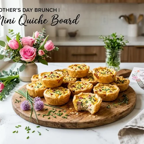 Mother's Day Mini Quiche Board 5 Mother's Day Mini Quiche Board