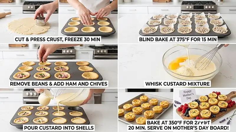 Mother's Day Mini Quiche Board 3 Mother's Day Mini Quiche Board Instructions