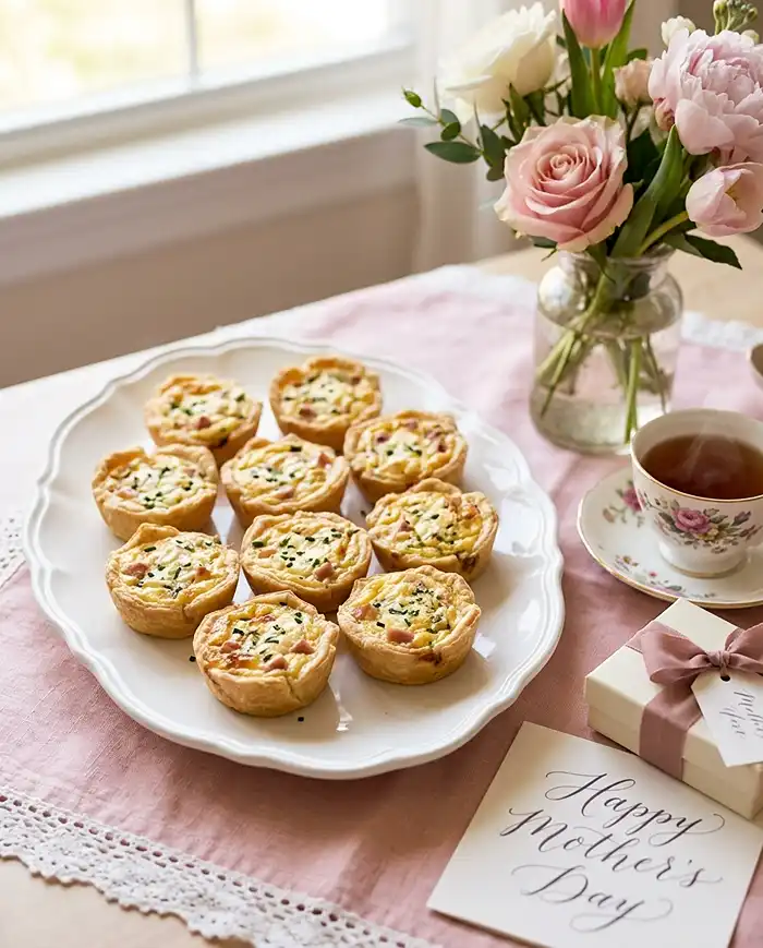 Mother's Day Mini Quiche Board 4 Mother's Day Mini Quiche Board Recipe