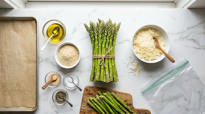 Parmesan Roasted Asparagus Ingredients