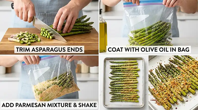 Parmesan Roasted Asparagus Instructions