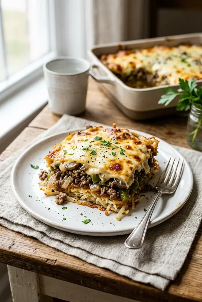 5-Ingredient Philly Cheesesteak Bake 4 Philly Cheesesteak