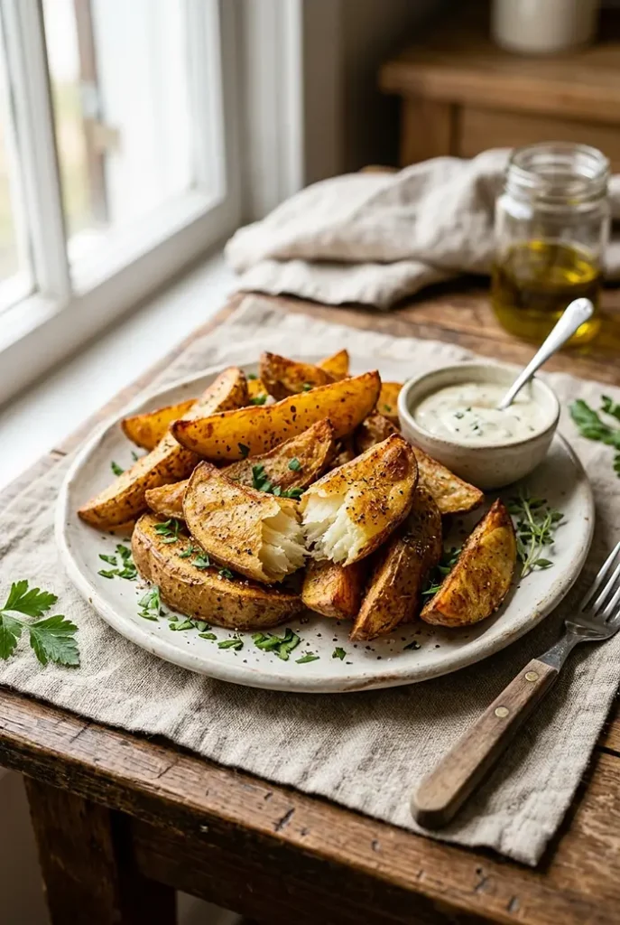 Crispy Potato Wedges 4 Potato Wedges