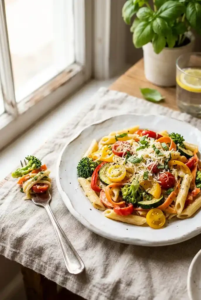 Easy Pasta Primavera 4 Easy Pasta Primavera Recipe
