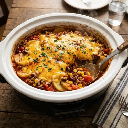 Slow Cooker Cowboy Casserole