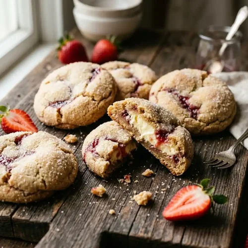 Strawberry Cheesecake Cookies