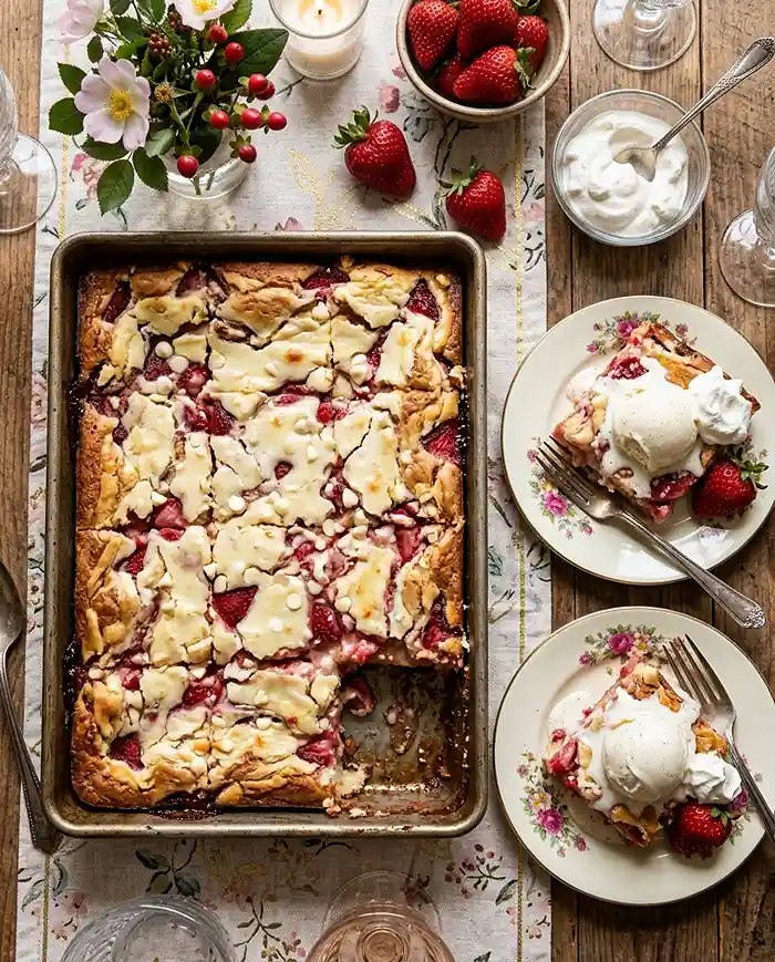 Gooey Strawberry Earthquake Cake 5 Strawberry Earthquake Cake