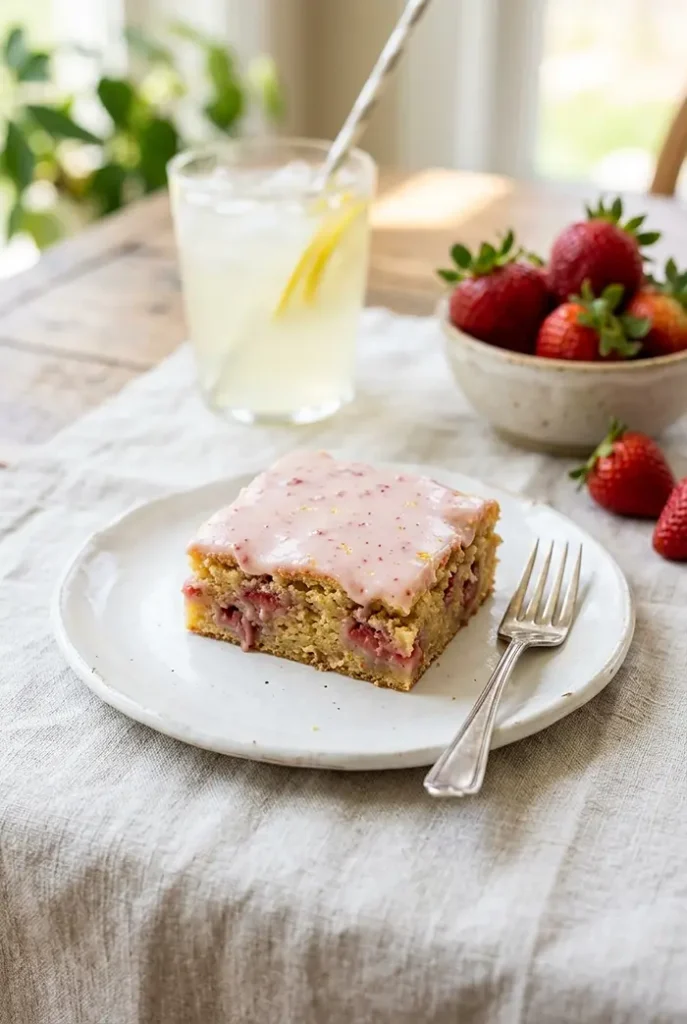 Strawberry Lemon Brownies