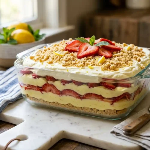 Strawberry Lemonade Icebox Cake 6 Strawberry Lemonade Icebox Cake