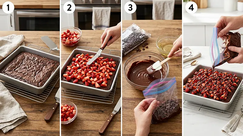 Chocolate Covered Strawberry Brownies 3 Valentines Desserts Strawberry