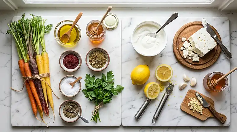 Whipped Feta Roasted Carrot Dip 2 Whipped Feta Roasted Carrot Dip Ingredients